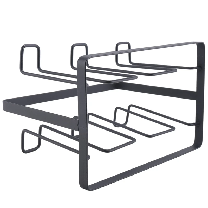 ●6 Glass Cups Stand Holder Drying Shelf Kitchen Water Cup Rack Home Hanging Drainer Storage Rack Accessories