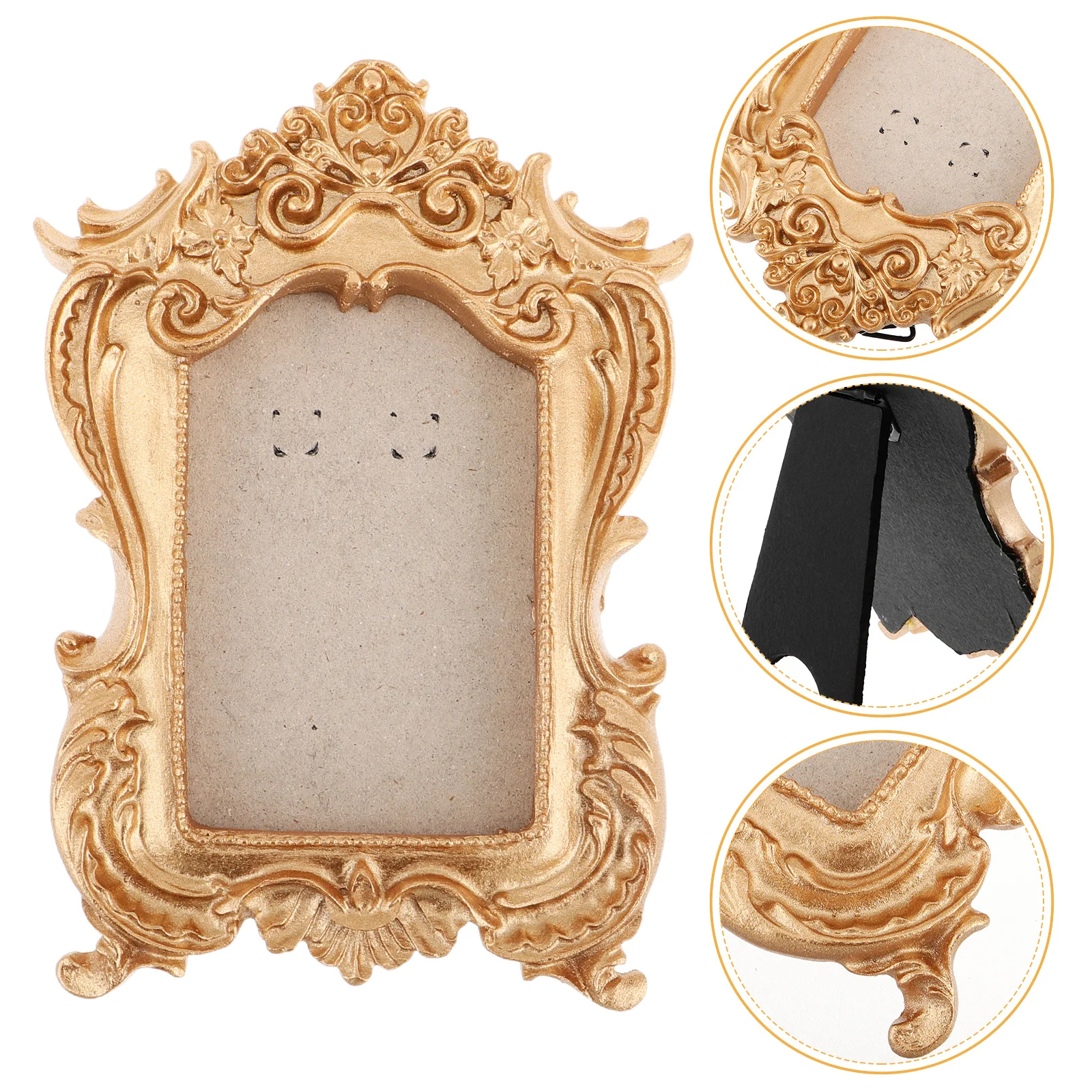 

Retro Resin Photo Frame Mini Vintage Picture Holder For Jewelry Display Diy Gothic Wall Hanging Decoration Small Frame