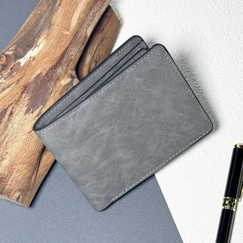 

Short Men's Wallet Wholesale Men's Leather Wallet Usd Clip Men's Leather Wallet Card Bag Storage Simple and Lightweight New Hot