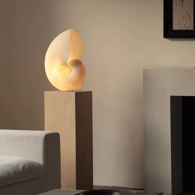 Designer Personality Conch LED Floor Lamp Modern Creative Ornament Living Room Bedroom Bedside Study Atmoshere Lighting Fixtures