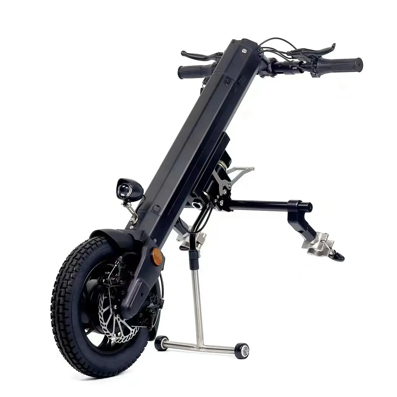 

Manual Wheelchair Power Attachment 350W Electric Handcycle Sport Wheelchair Attachment Electric Mobility Device