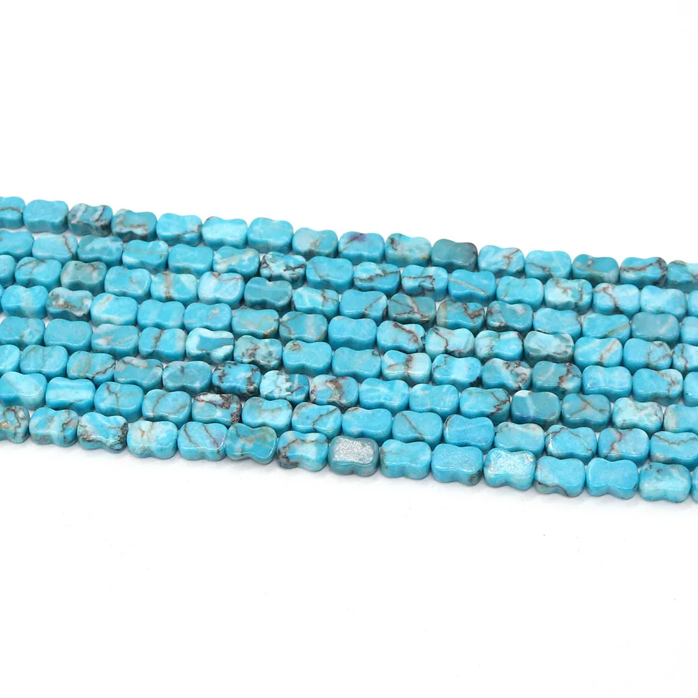 

Multi-color Imperial Stone Straight-hole Bead Carved Flat Bone-shaped Dyed Semi-precious Stone Retro Necklace Bracelet Accessory