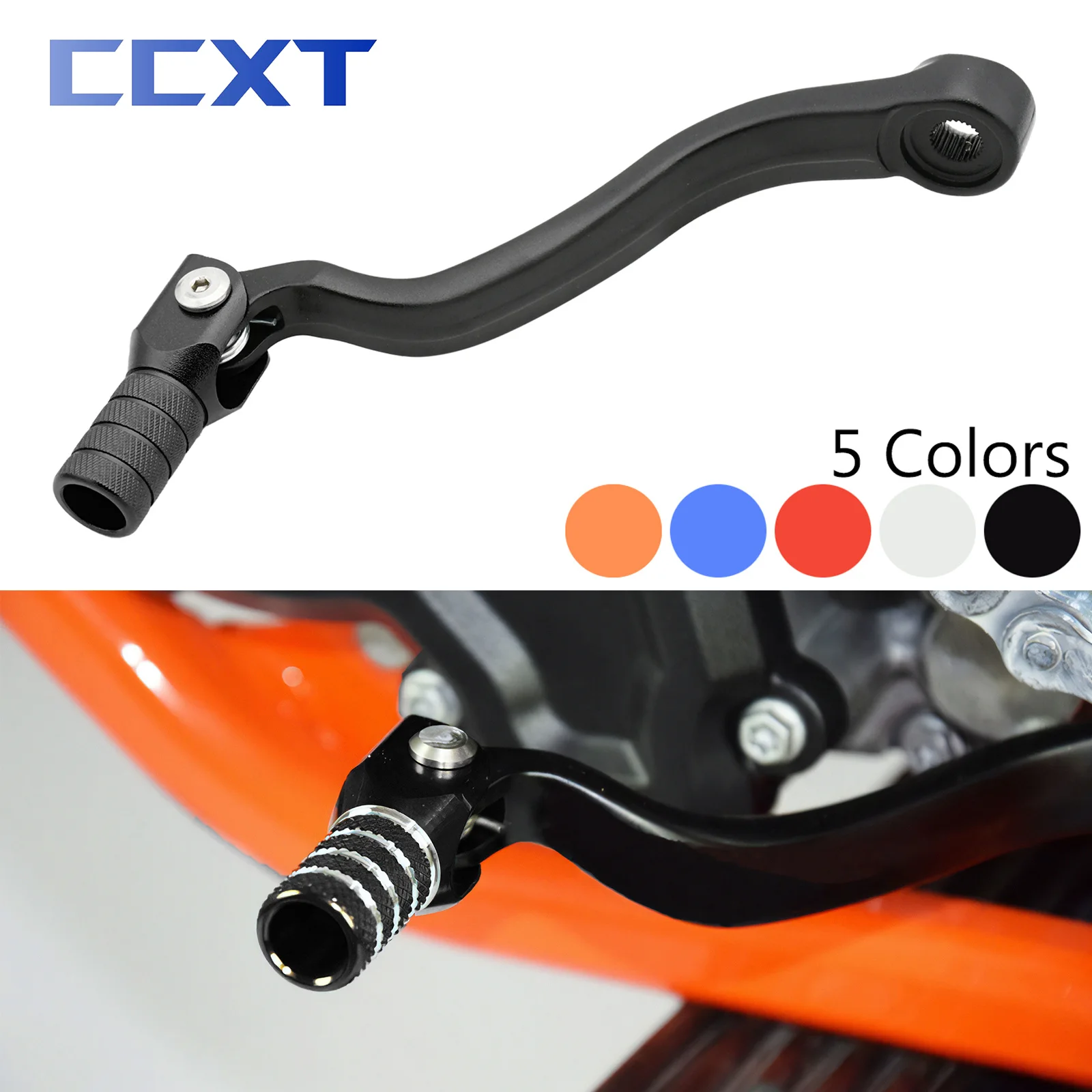 CNC Aluminum Gear Lever Shifter Shift Lever For Husqvarna FC250 FC350 2016-2018 FE250 FE350 2017-2019 For KTM XCF SXF EXCF EXC