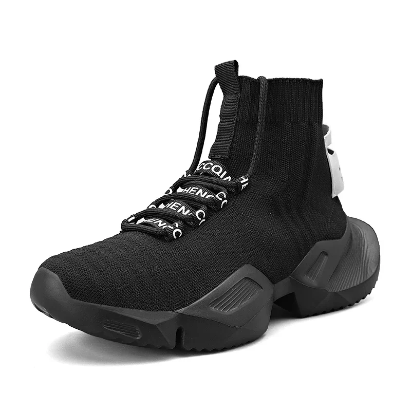 YRZL Herren High-Top-Mesh-Sneaker, leicht, atmungsaktiv, modisch, lässig, Wanderschuhe für Herren, bequeme Laufschuhe für Herren – Detail 3