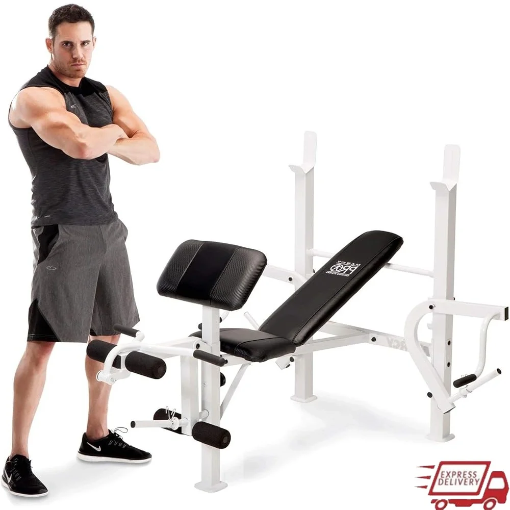 

Diamond Elite Weight Bench Adjustable Lifting Home Gym Leg Developer Heavy-Duty Foam Padding Multi-Position Strength Training