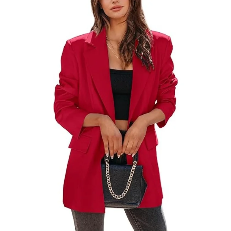 新着女性のジャケット春ロールアップ袖口アウター裏地薄いジャケット女性のドレスストリート女性の服