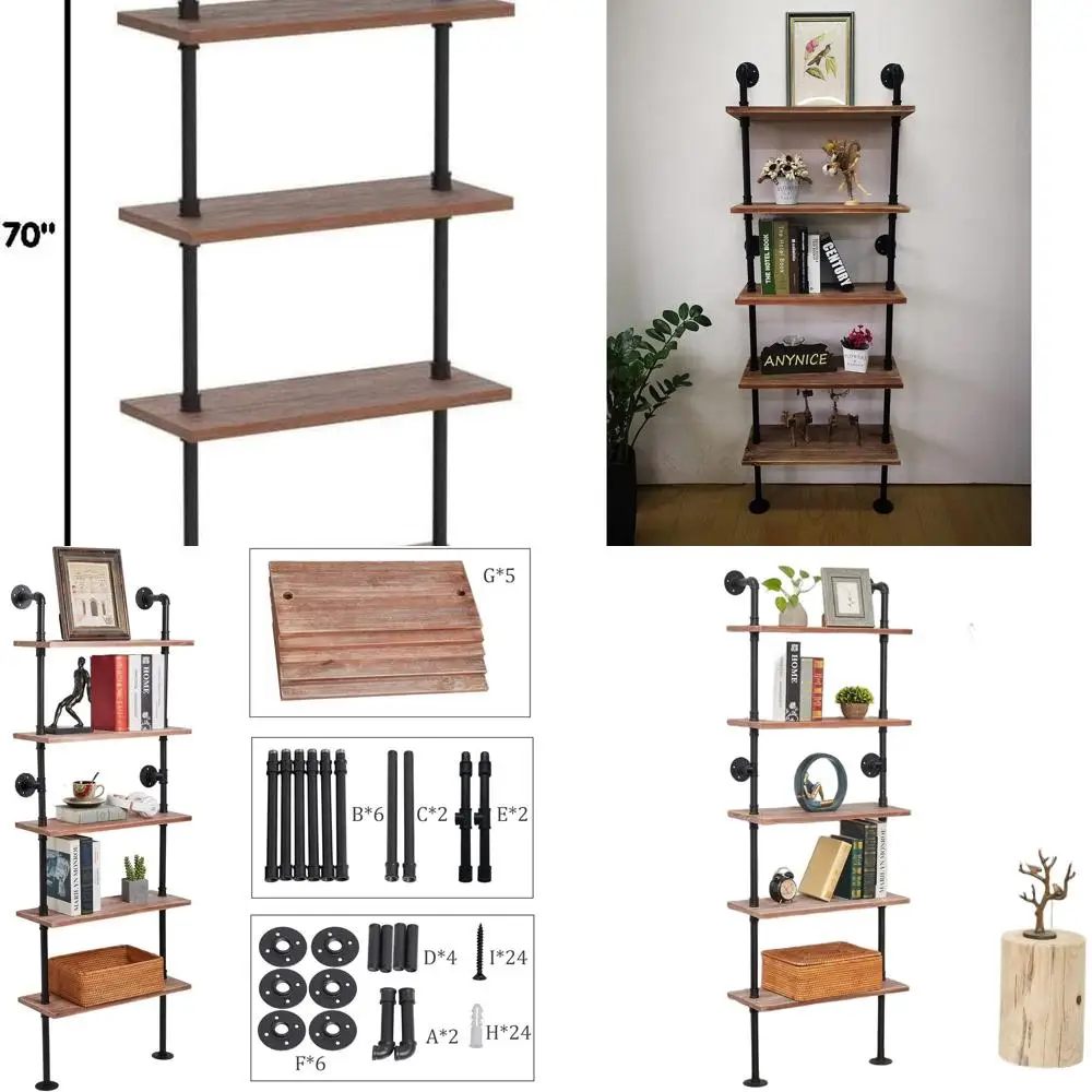 Rustic 5-Tier Wall-…