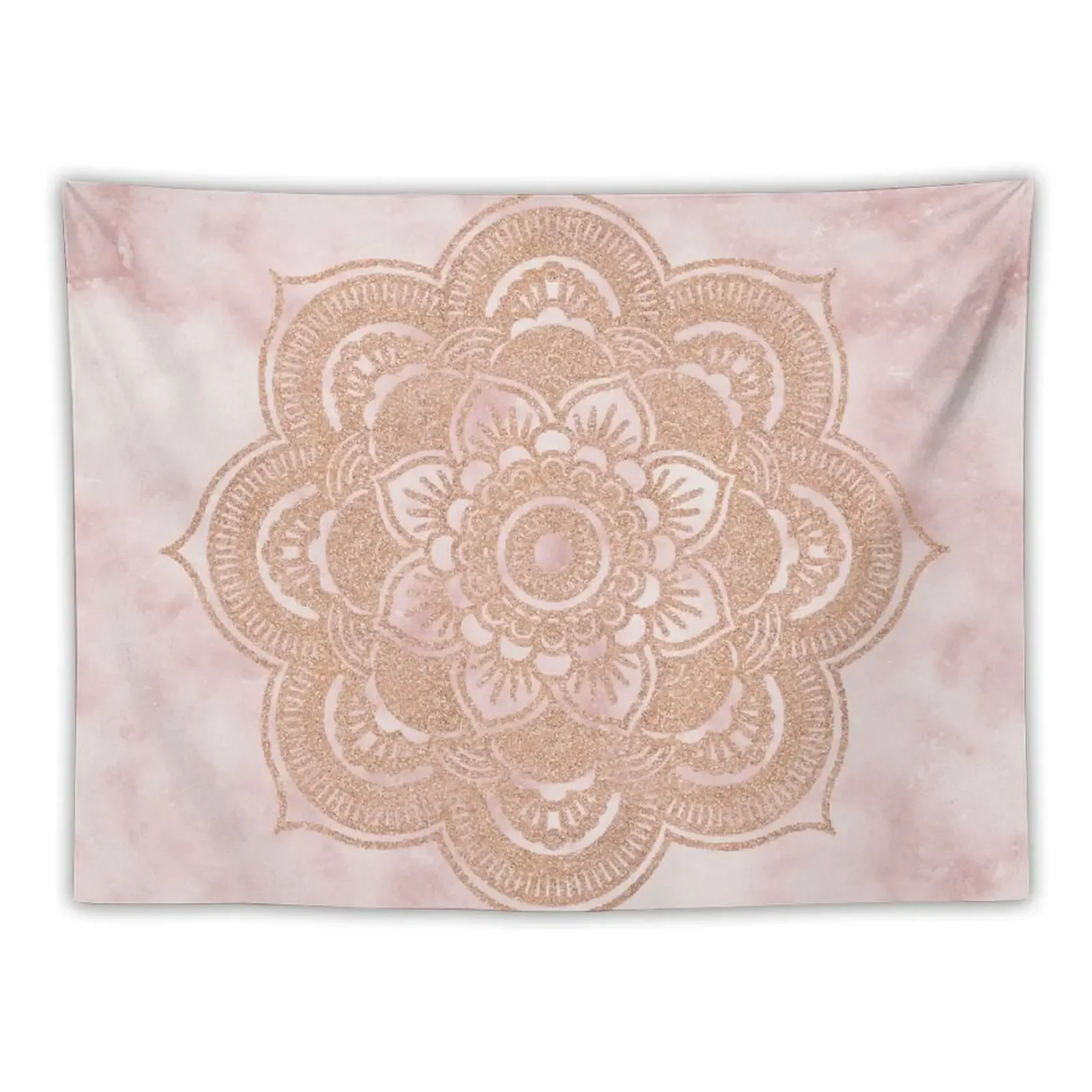 

Rose gold mandala - pink marble Tapestry Home Decoration Aesthetic Home Decor Aesthetics For Room Wall Deco Tapestry