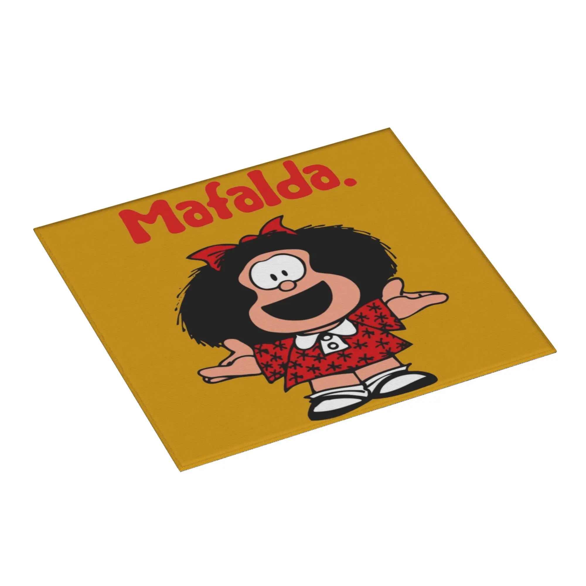 Happy Mafalda Drying Mat For Kitchen Waterproof Non‑Slip Oil Proof Reusable Argentina Manga Quino Comic Countertop Protector Mat