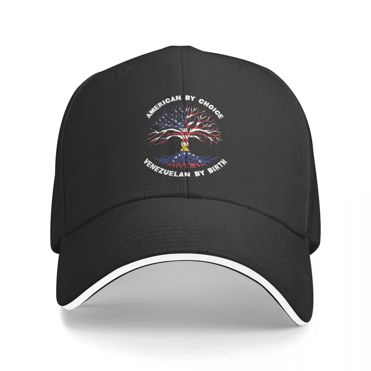 Venezuelan Half American Flag Venezuelan Merchandise Men Baseball Cap Adjustable Versatile Caps Hat Casual Running Golf Sun Cap