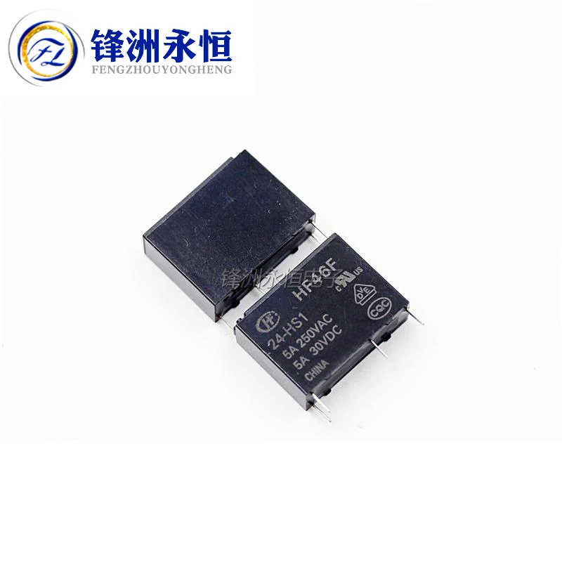 5Pcs/lot HF Relay HF46F HF46F-005-HS1 HF46F-012-HS1 HF46F-024-HS1 HS1T 5A 4PIN 5V 12V 24V Power Relays Replaceable G5NB ALDP112