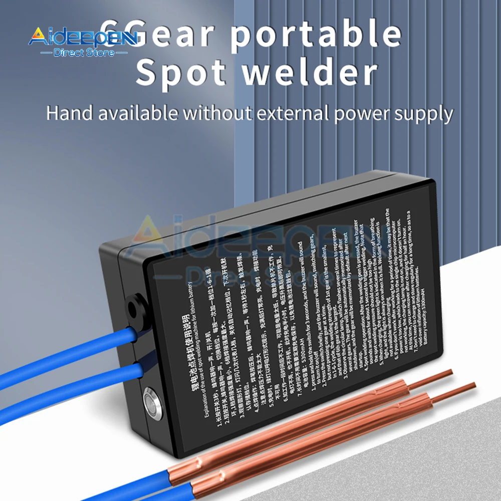 Mesin las Spot baterai genggam portabel DIY untuk baterai Lithium 18650, Strip nikel dan Las sabuk nikel 0.1-0.15mm