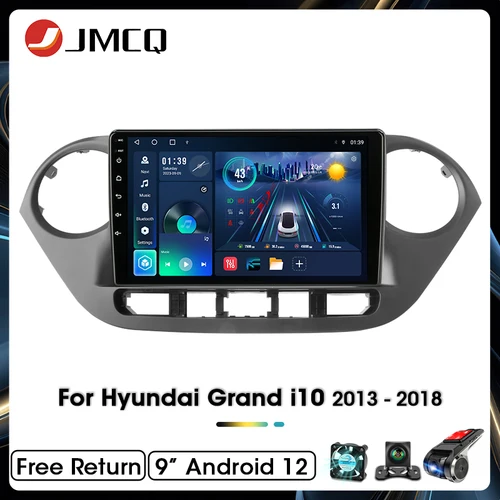 Reproductor multimedia con Android 12 para coche, Radio de 9 pulgadas con Carplay, unidad principal de vídeo, para Hyundai Grand i10 i, 10, 2013, 2014, 2015, 2016, 2017, 2018