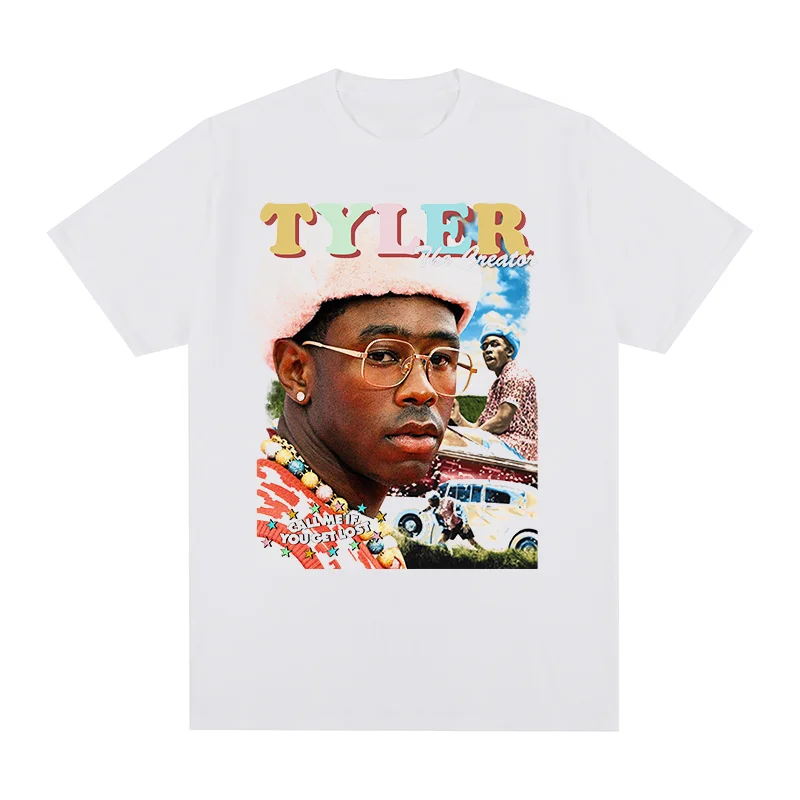 Tyler Call Me If you get lost Vintage T-shirt Clothing New Rapper Hip Hop Rock Cotton Men T shirt New Tee Tshirt Womens Tops