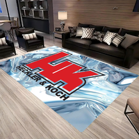 Heckler Koch Hk Mg4 Gun Pistol Riffle Military Army Door Mat Kids Room Bedroom Decoration Balcony Anti-Slip Living Room Doormat