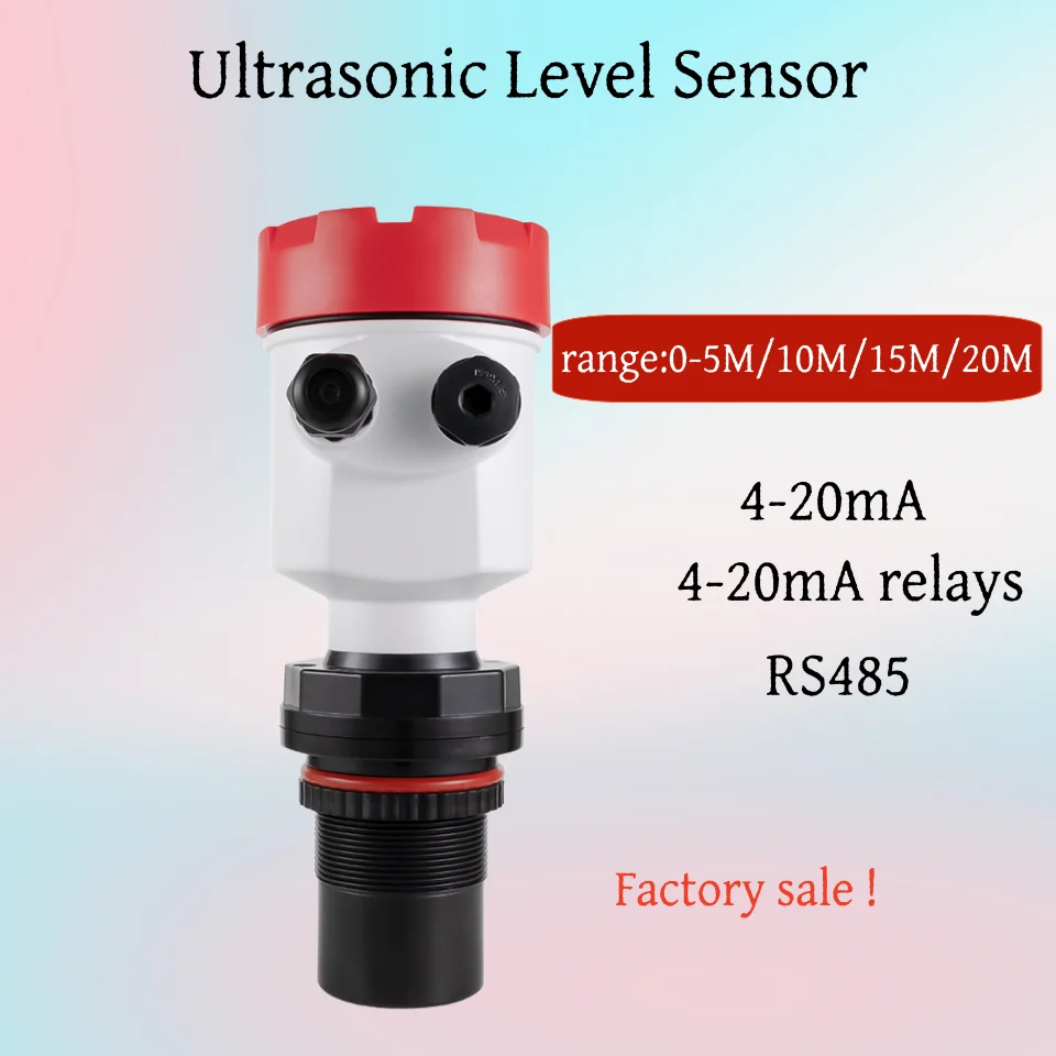 

Ультразвуковой датчик уровня воды 4-20 мА, реле, беспроводное расстояние 0-3 м, 5 м, 10 м, 15 м, ультразвуковой измеритель уровня в резервуаре для воды