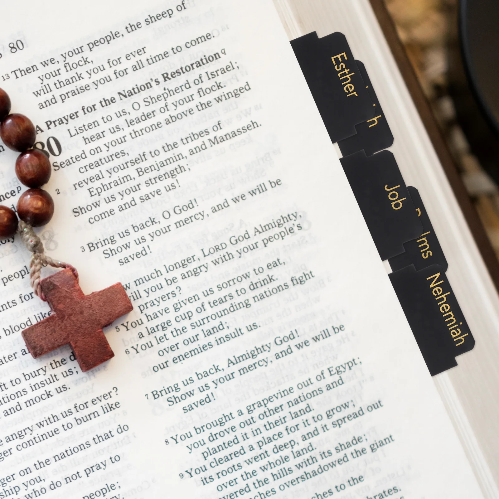 

Bible Accessories 5 Sheets Index Tabs PVC Material for Efficient Bible Reading Book Tabs Book Accessories