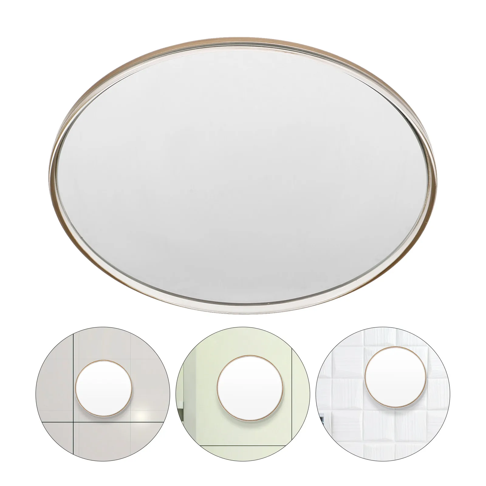 Portable Magnifying Makeup Mirror Smooth Finish Round Mirror for Bedroom Bathroom Office Jewelry Store Use