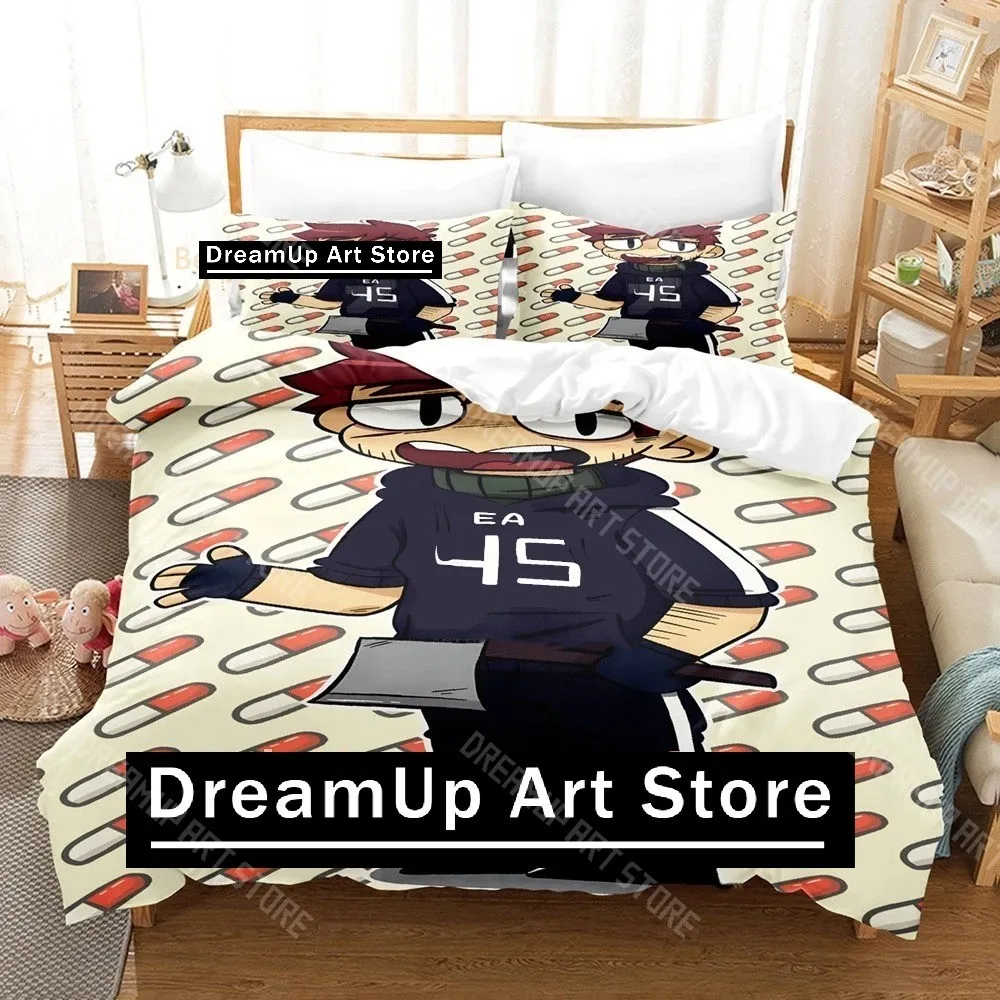 3D Printed Afraid of Monsters 45 Bedding Set for Boys Girls Duvet Cover Pillowcase Twin Queen King Full Single Double Sizes