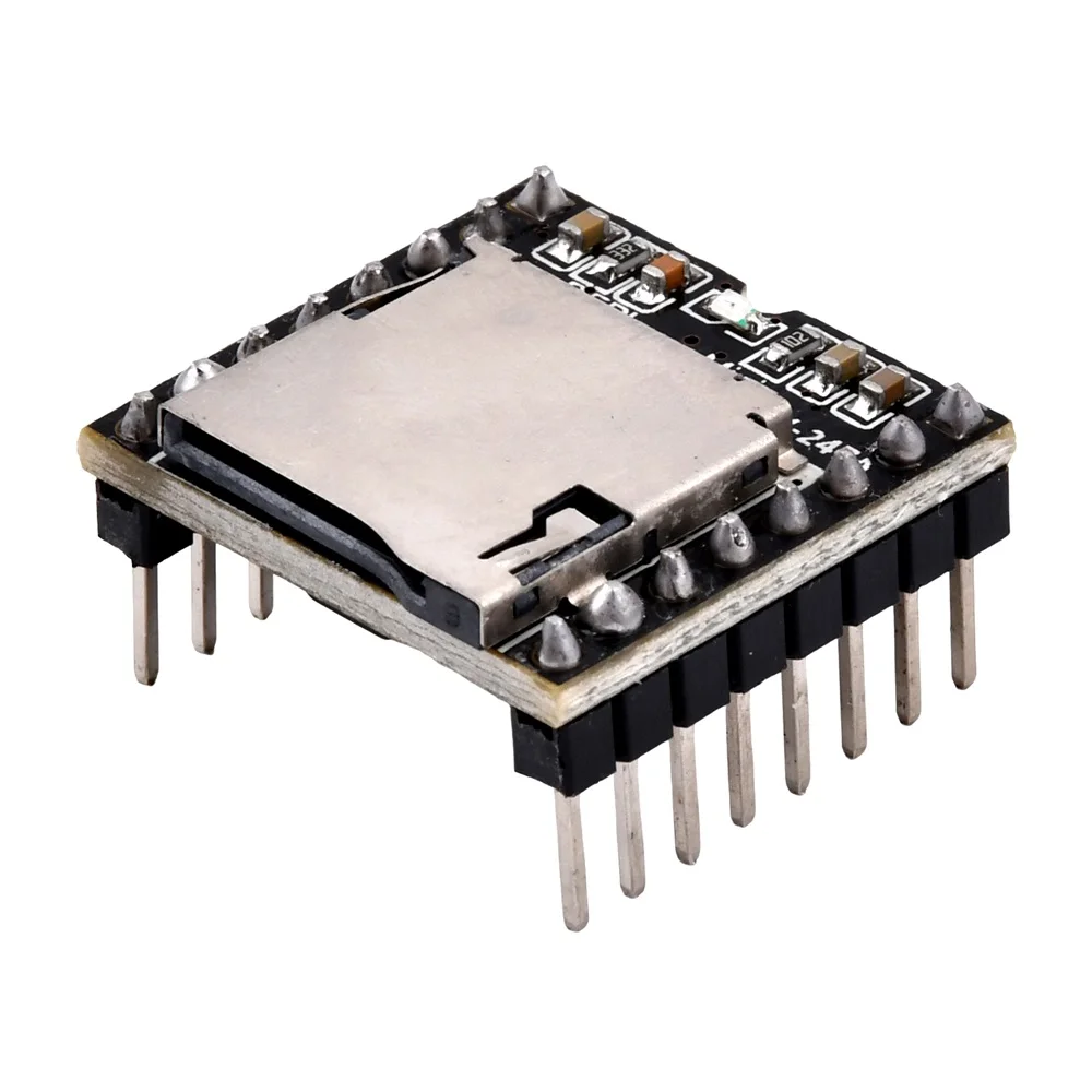 DC 3.3V-5V DF Player Mini MP3 Player Module V3.0 16P TF Card U Disk DF Player Audio Voice Module Board For Arduino