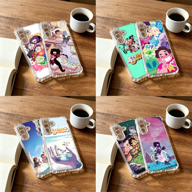 S-Steven Universe Phone Case For Samsung A12 A13 A14 A22 A23 A24 A32 A33 A34 A52 A53 A54 Galaxy A02S A03CORE A04E A04S NOTE10 20