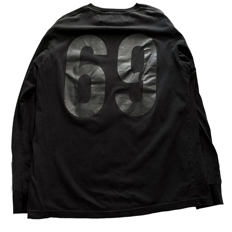 

Retro dark style trendy hip-hop letter printed T-shirt loose casual versatile men's and women's top