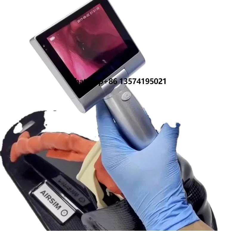 

Sensorendo Rechargeable Touch Screen Display Video Reusable Laryngoscope Fiber Optic Médical with 10 Blades Videolaryngoscope
