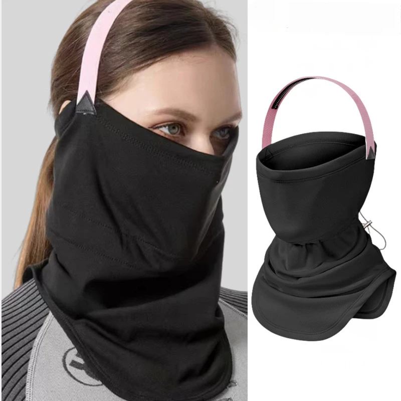 Mask anti-wind and cold face, hanging ears, riding headgear, motorcycle men's and women's warm neck cover, scarf