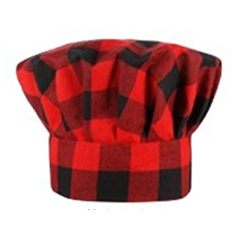 Gorro de Chef con costuras Rojas, blancas y verdes para hombre, gorro elástico de cocina para Catering, a rayas, liso, para cantina, para hornear, Cappello da cuoco