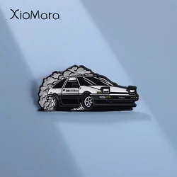 Trendy Cool Car Drift Brooch Enamel Pins Japanese Anime Inspired Funny Brooches Lapel Badge Bag Accessories Jewelry Gift for Boy