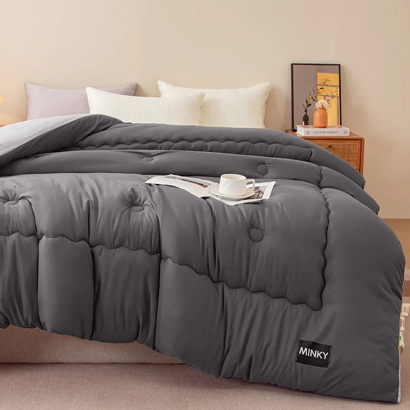 Soybean Fiber All Season Single Double Thickened Winter Summer Cooling Thick and Warm Winter Quilt Core Winter Thick Quilt