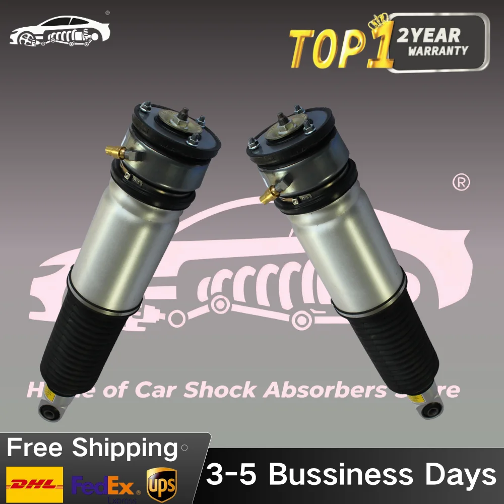 Pair Rear Air Suspension Shock Strut without EDC For BMW 7 Series E66 E65 760Li 760i 745i 750i 750Li 745Li 2002-2008 37126785537