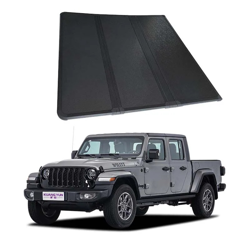 

Hot Selling Alloy Hard Tri-fold Truck Bed Cover for Jeep Gladiator Silverado Ranger 2020-2023 Waterproof