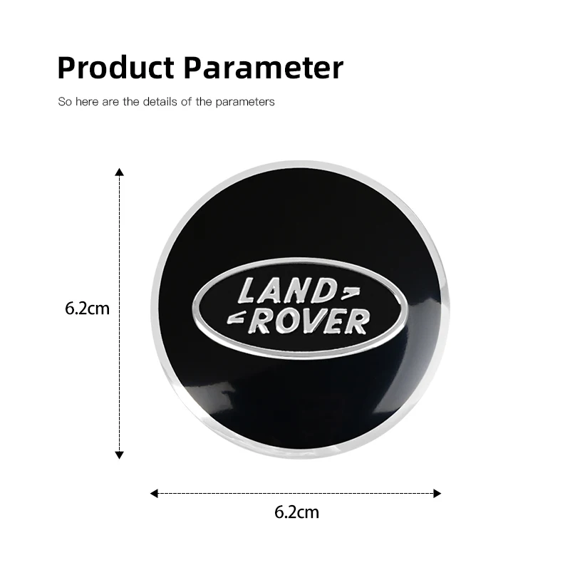 4Pcs Car Wheel Center Cover Hub Cap Auto Accessories For Land Rover Range Rover Evoque Velar Defender Discovery Freelander Land