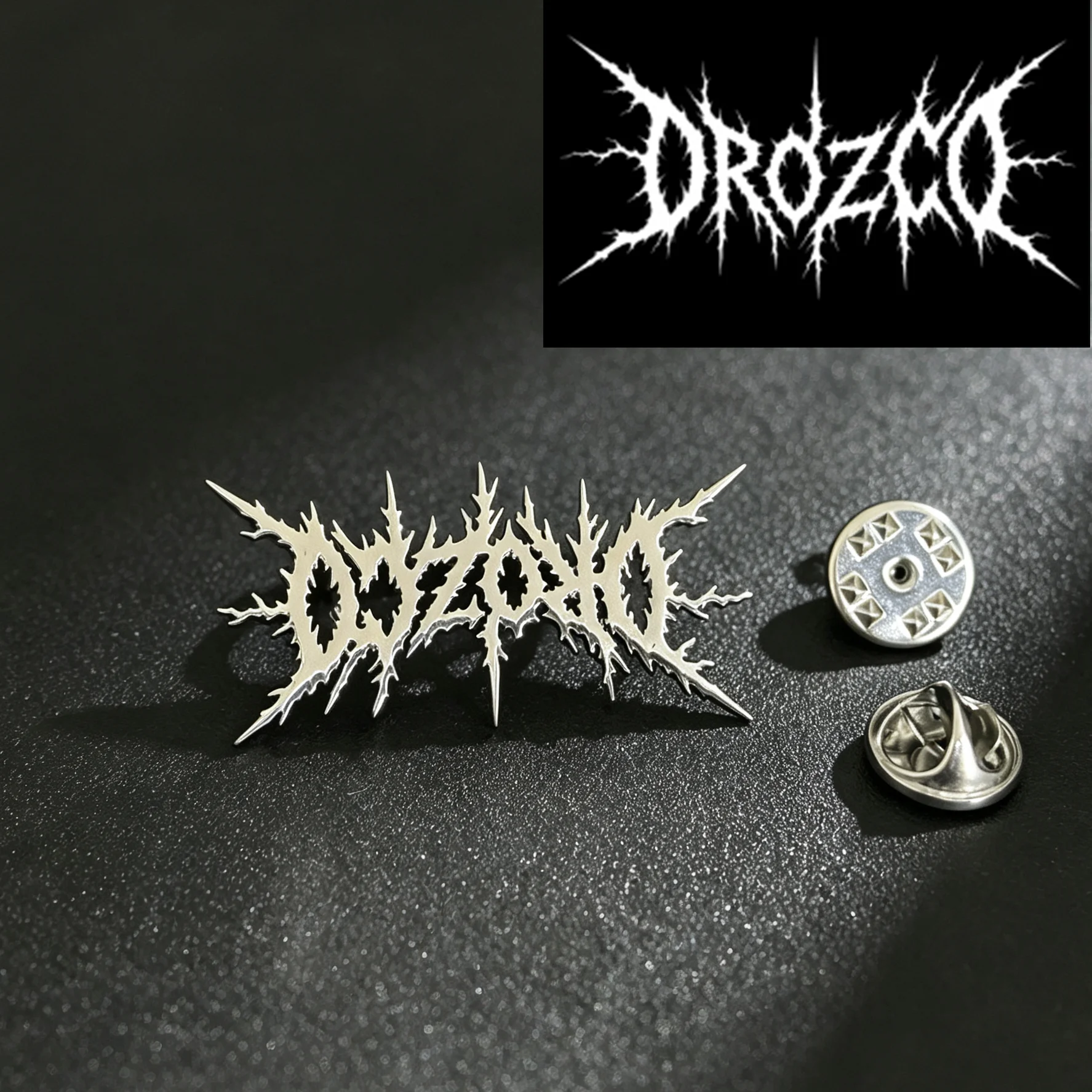 Custom Stainless Steel Cutout Enamel Pin Personalized Custom Logo Text Pattern Lapel Pin Customized Metal Badge Brooch Gift