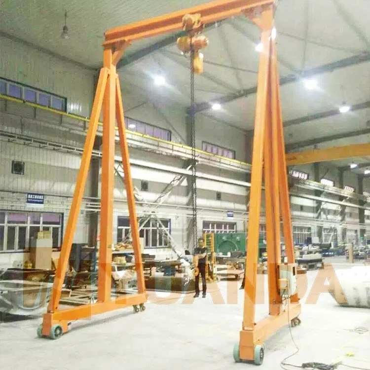 For Workshop mobile 1 2 3 5 8 10 15 20 25 ton electric lift travel mini portal small a frame portable hoist gantry crane with