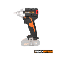 WORX WX272.9 Nitro Brushless Battery Impact Wrench 20V Cordless 300Nm Impact Wrench with Brushless Motor - Tool Only