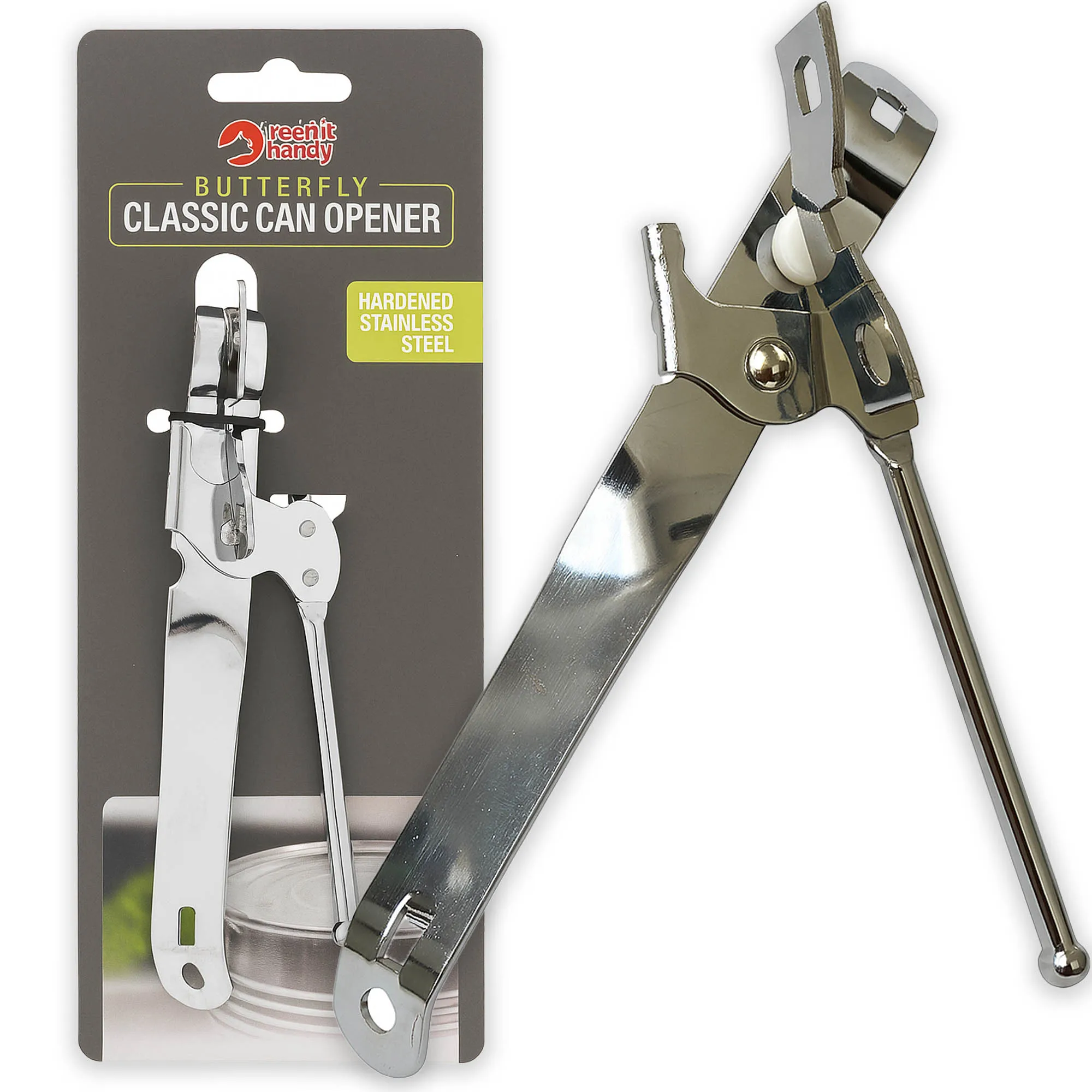 Handheld vlinderopener voor ingeblikte traditionele keukenapparatuur Roestvrij staal Ergonomisch handvat Gemakkelijk te gebruiken