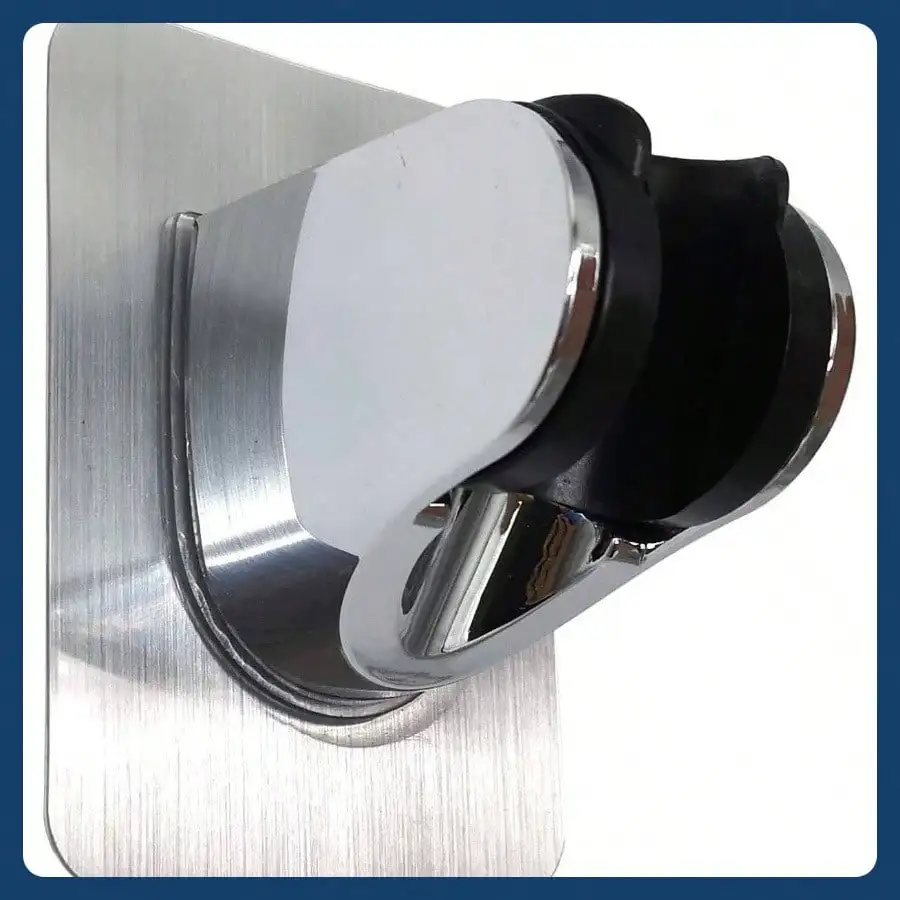 

Прочный клейкий и водонепроницаемый держатель для душа, регулируемый ручной держатель для душа, настенный кронштейн для душа, серебристый - 1 шт.