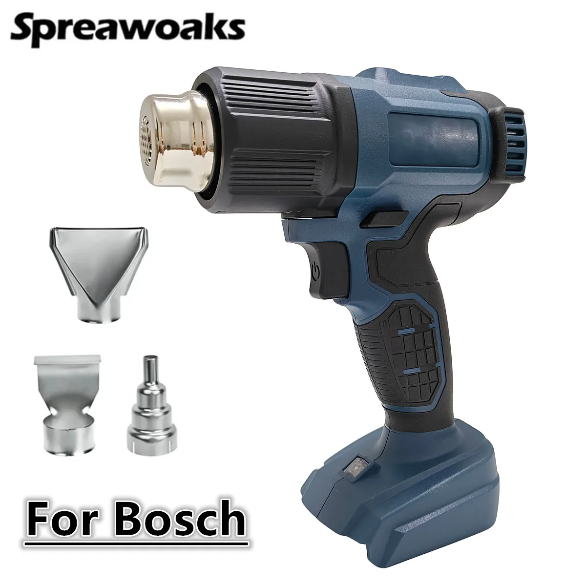 

For Bosch 18V BAT GBA Battery Electric Hot Air Gun 540℃ Cordless Heat Gun With 3 Nozzle Power Tools