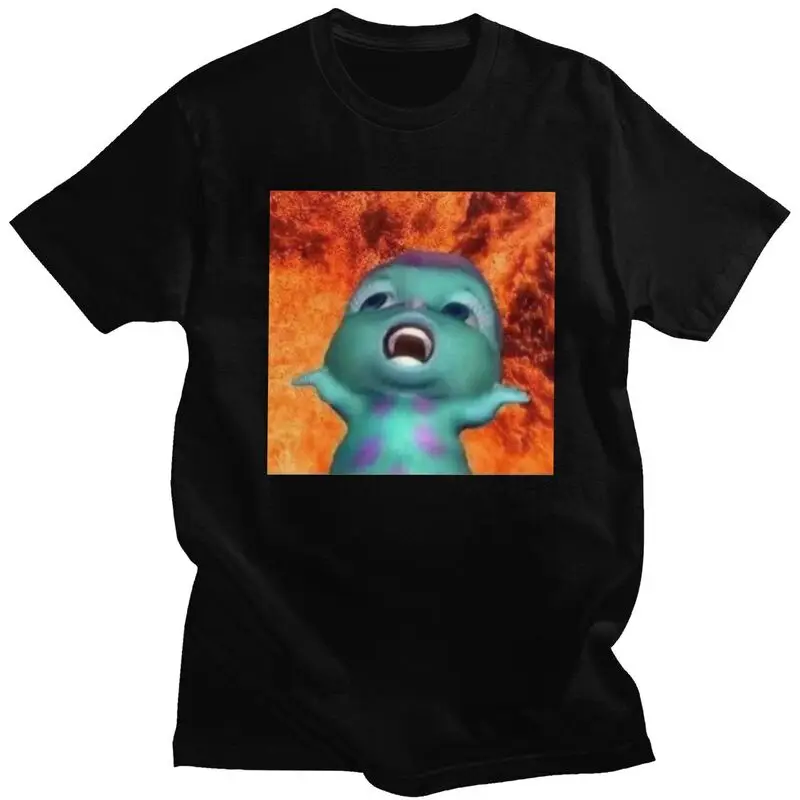 Custom Bibble Singing Meme T Shirts for Men Pure Cotton Tee Tops Tshirts Short-Sleeve Fashion T-shirt Clothing