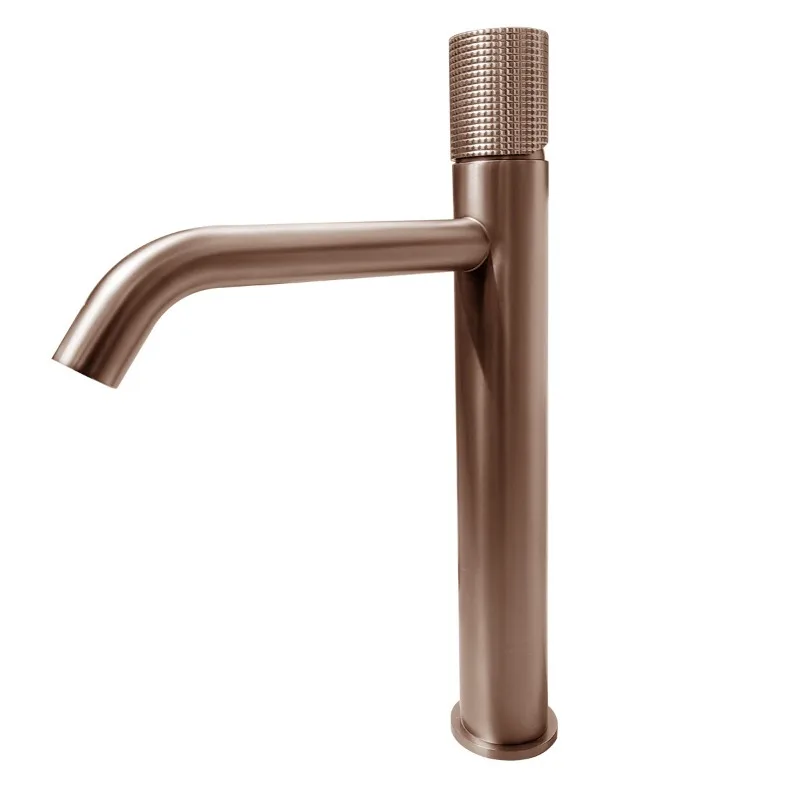

Italian minimalist faucet, all-copper gold household table wash basin, faucet high basin faucet