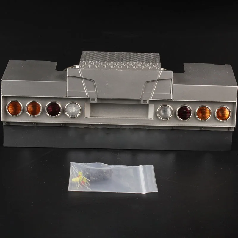 Metal Simulation 8 Round Light Tail Beam Upgrade Accessories for 1/14 Tamiya RC Truck SCANIA R730 R620 R470