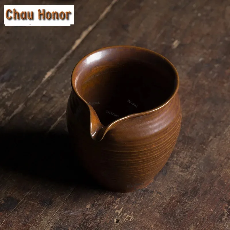 200ml-longquan-celadon-tea-pitcher-raw-ore-gray-galze-justice-cup-handmade-wood-fired-porcelain-fair-cup-divide-tea-coffee-mug