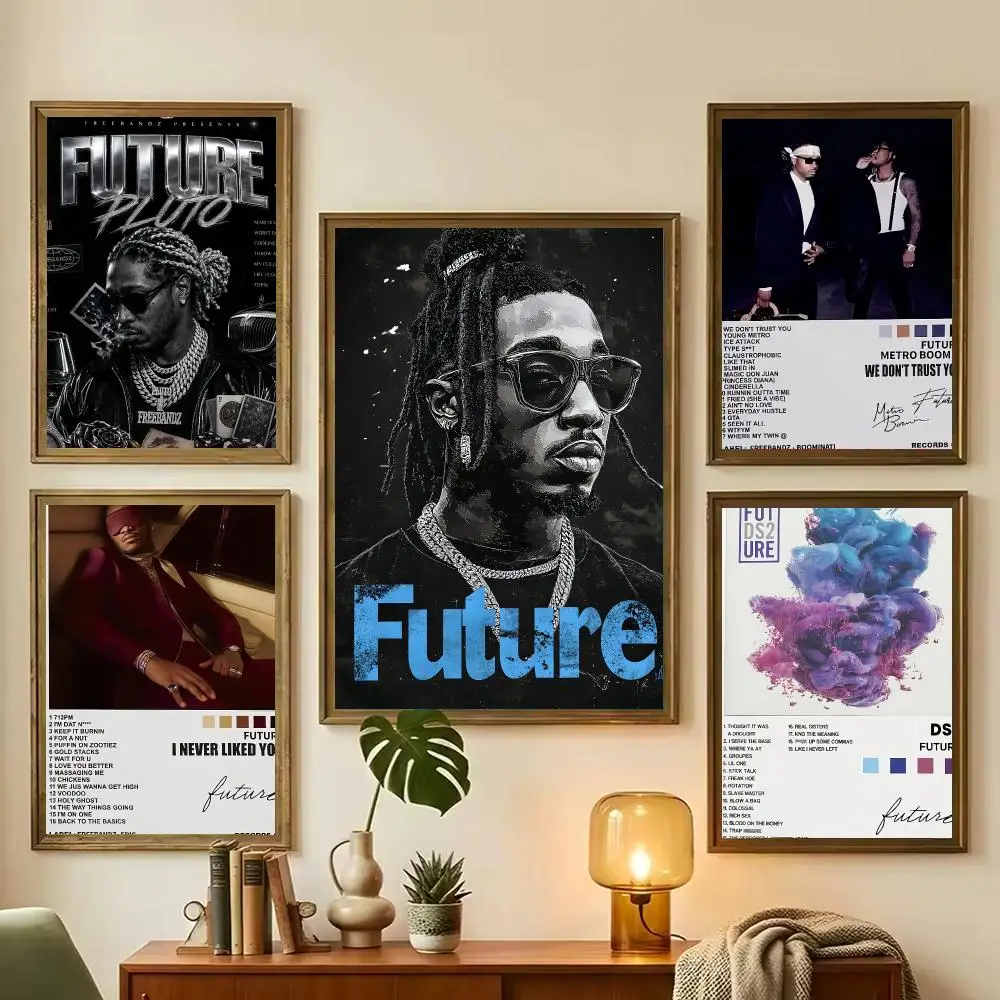 Rapper Future Painting Calligraphy Stylish Wall Art Poster, Bedroom Living Room Home Decor Gift