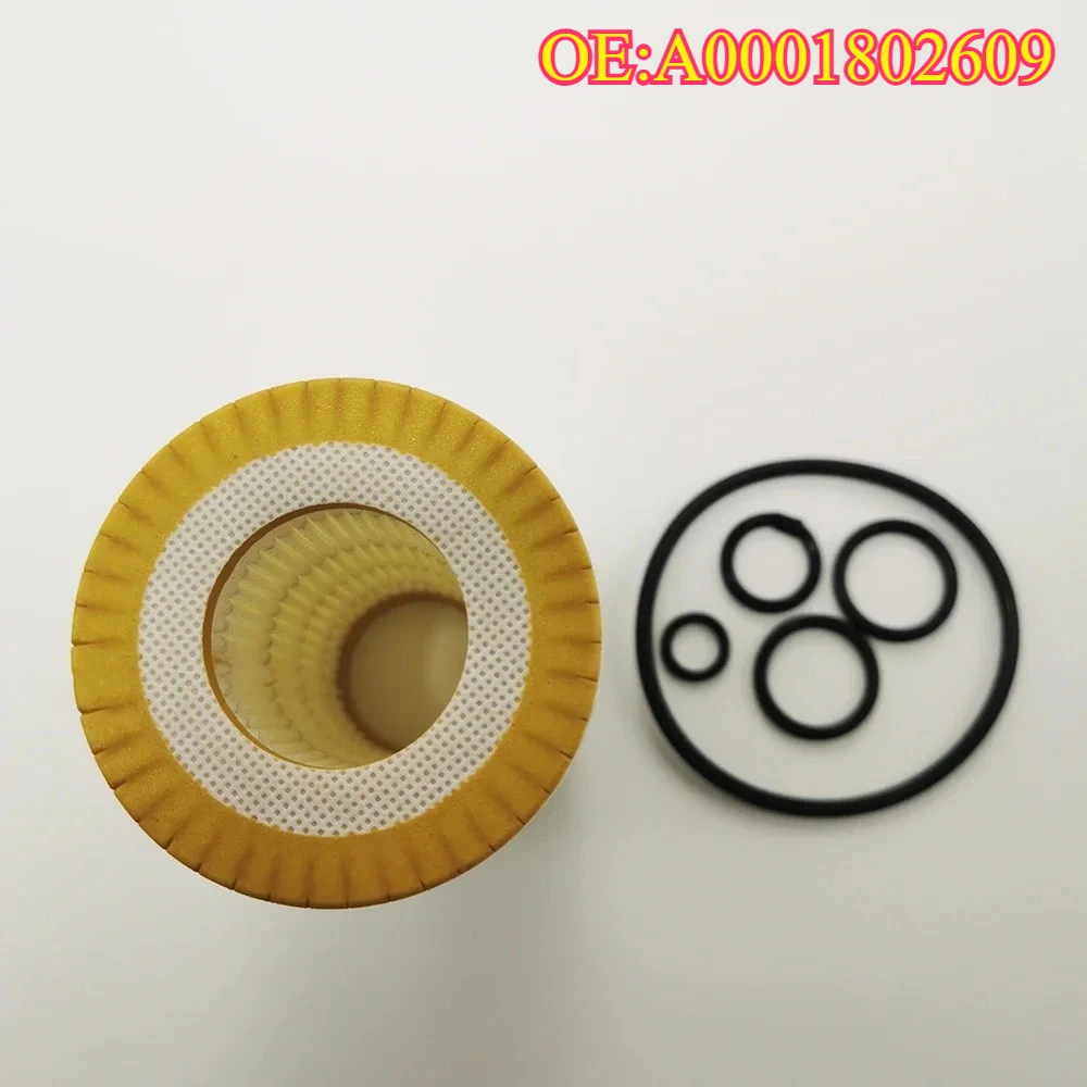 

Original High Quality New For A0001802609 1121840525 Oil Filter W/ O-Rings for Mercedes Benz E230 E350 CLS350 W204 W212 A207