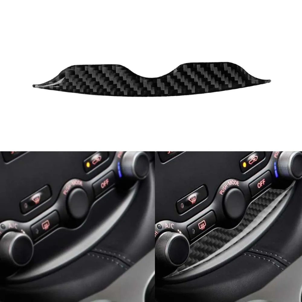 Carbon Fiber AC Air Conditioning Frame Decal Strip Sticker For 370Z Z34 2009+