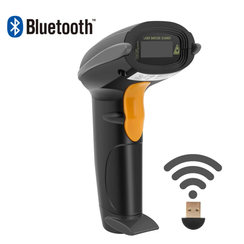 Android barcode scanner handheld 1D laser portable bluetooth barcode scanner with batteries