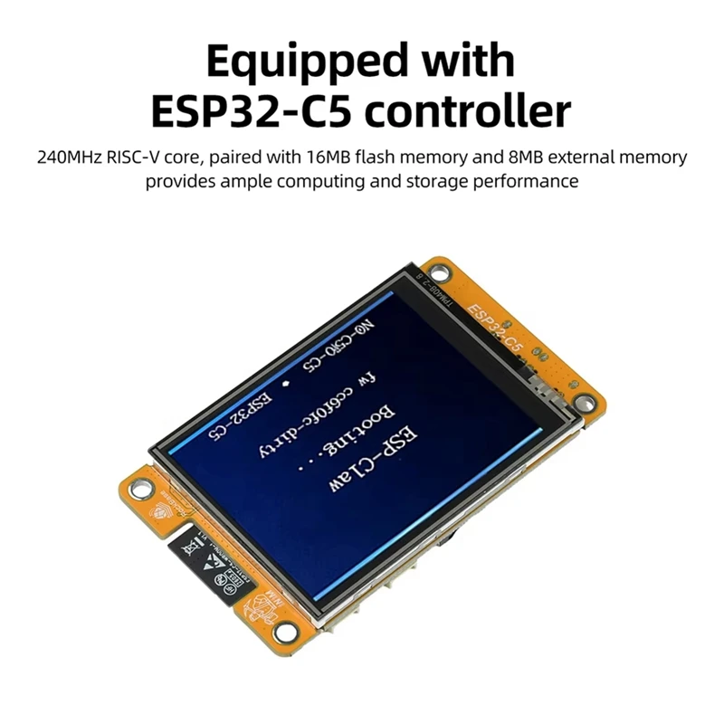 Super Sale ESP32-C5 AI Agent Board 2.8-Inch LCD Display Resolution 320 X 240 Display Compatible with ESP32-Claw for IoT Device