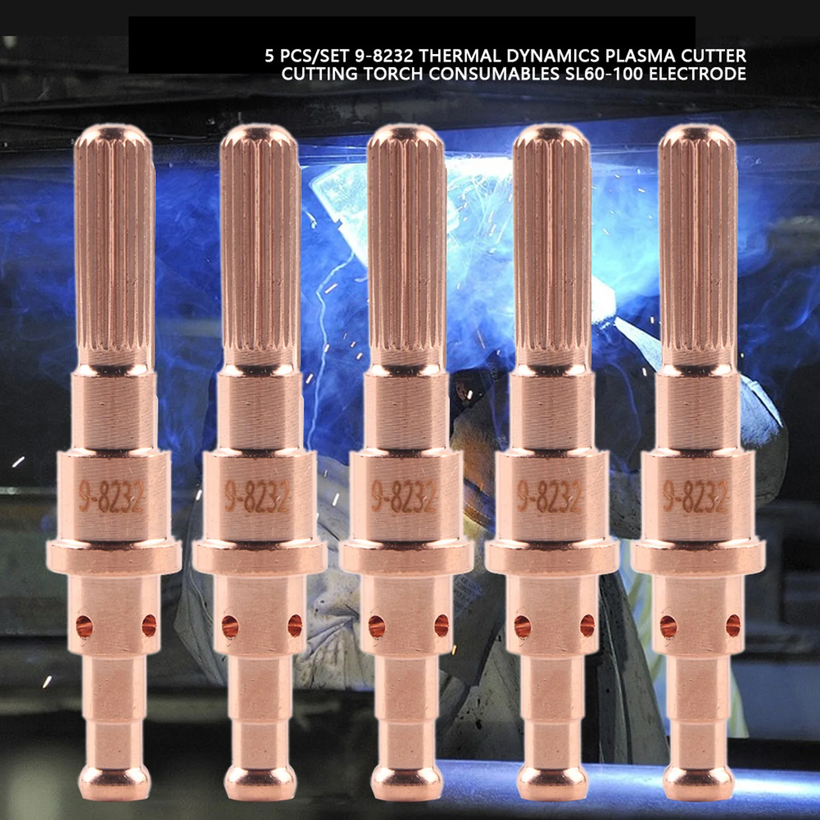 

/set 9-8232 Thermal Dynamics Plasma Cutter Cutting Torch Consumables SL60-100 Electrode Electrodes Plasma Torch Electrodes